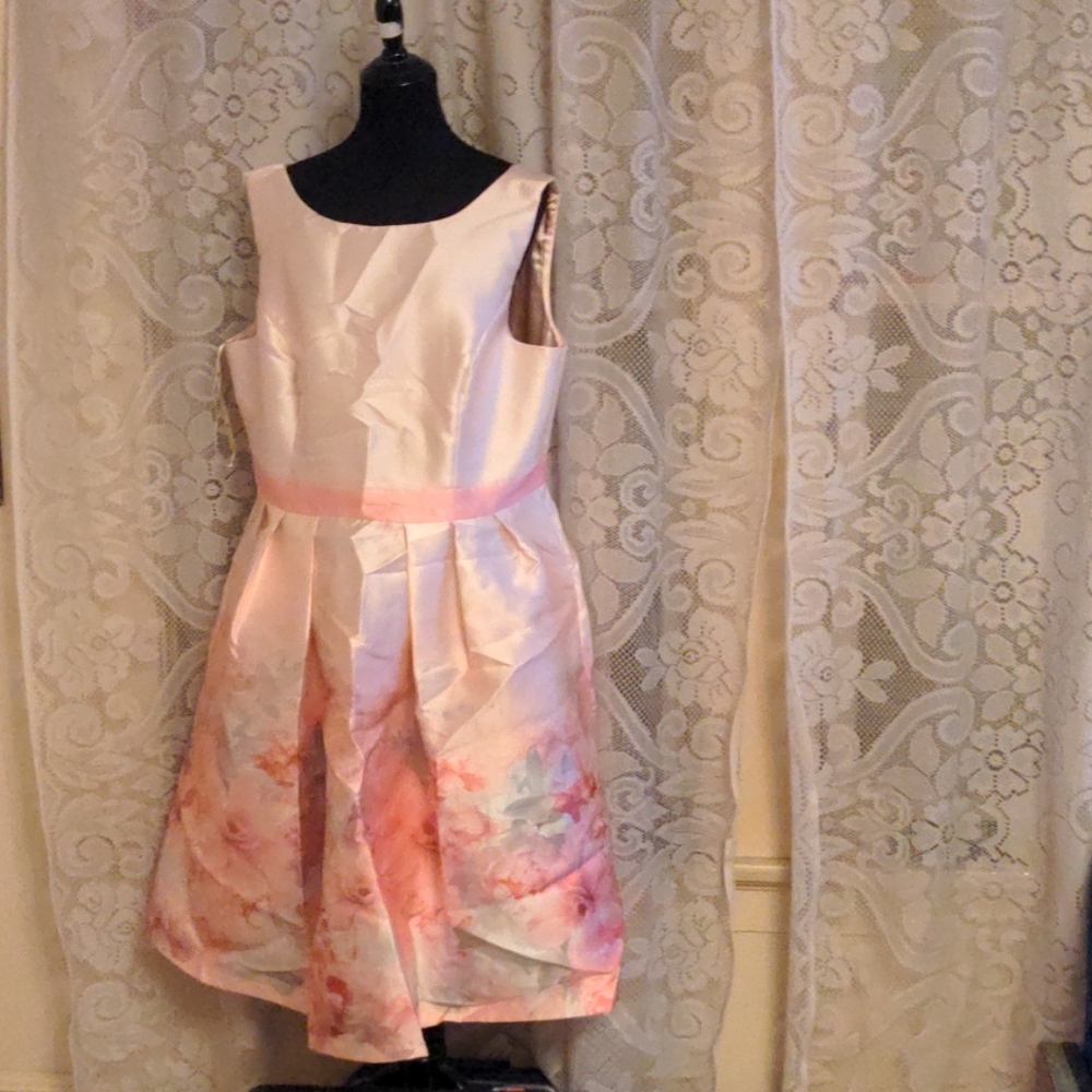 Pink flower dress